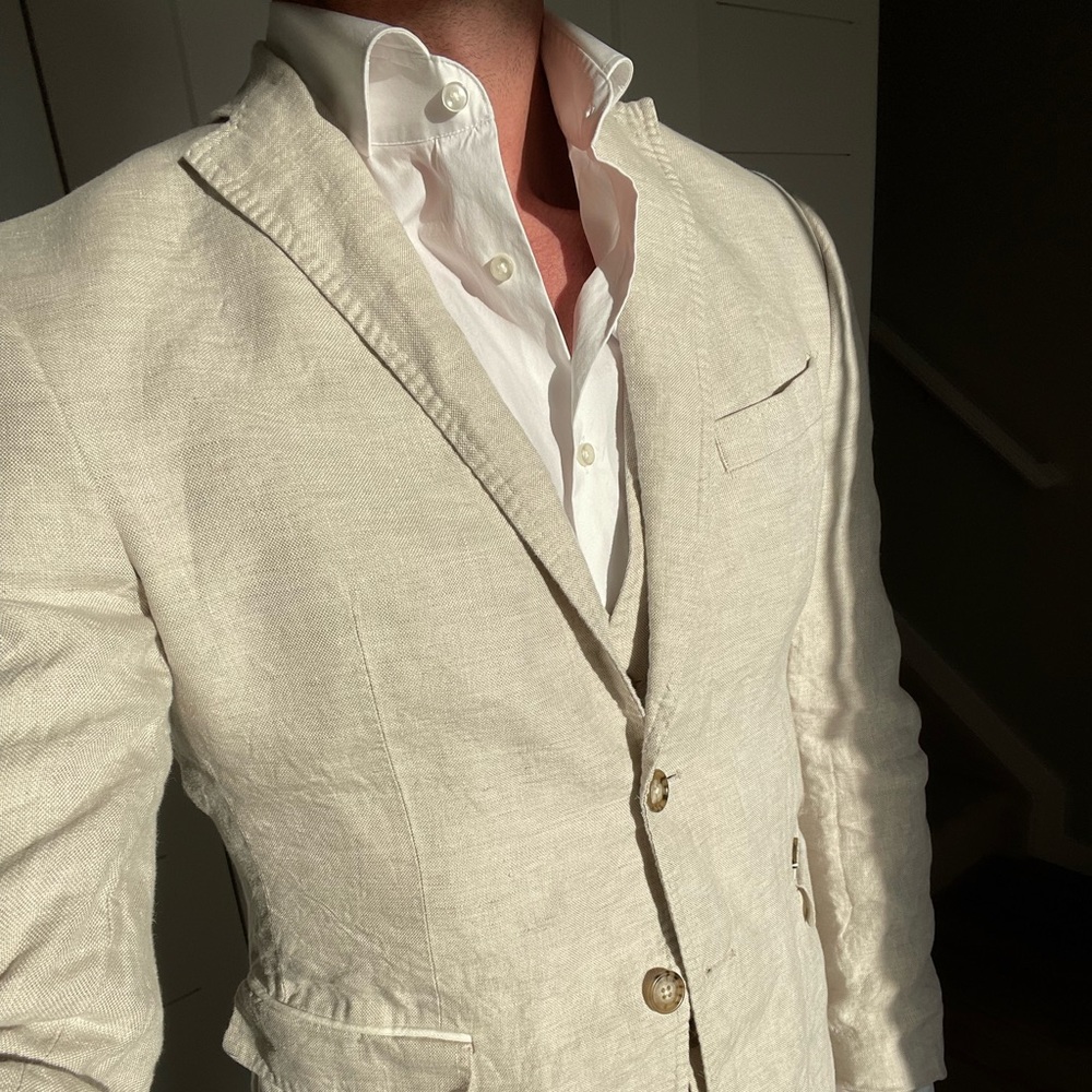 Zara Linen Suit & Vest